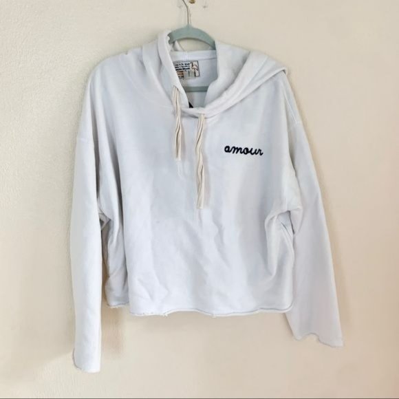Sandrine Rose Amour Los Angeles Lover Dept. Oversized Embroidered Hoodie Medium - Picture 2 of 7